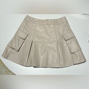 Faux Leather Cargo Skirt - Size Small, Never Worn